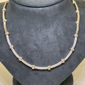 18K White Gold 19” Diamond Necklace
